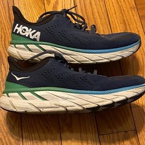 Hoka One One Clifton 7 Men's Running Shoes Moonlit Ocean Blue Green Size 10.5‎